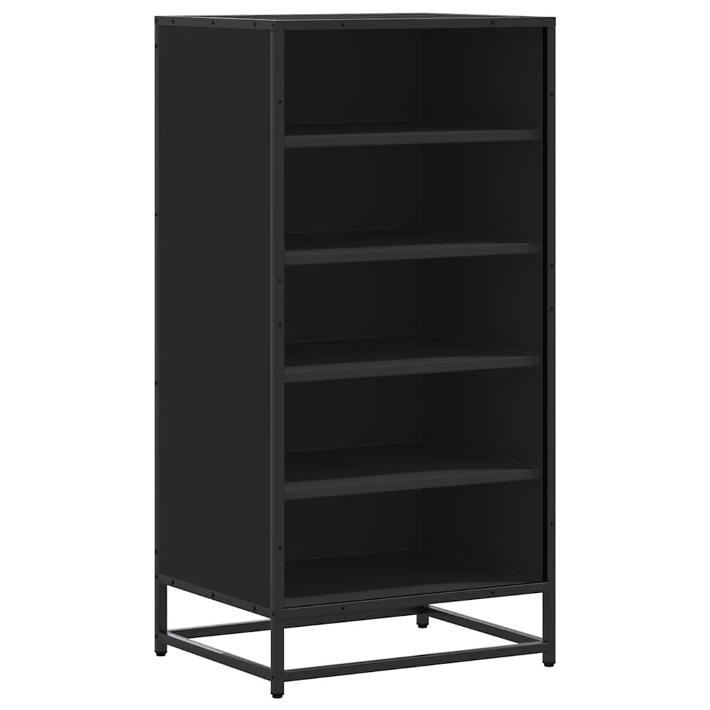 vidaXL Regál na topánky čierna 48x38x975 cm spracované drevo