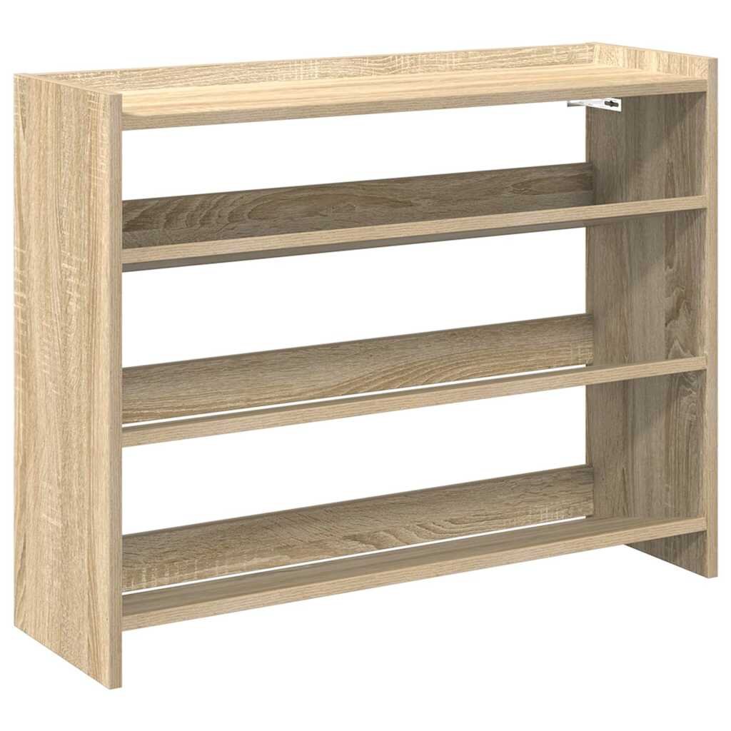 vidaXL Regál na topánky dub sonoma 80x25x62 cm spracované drevo