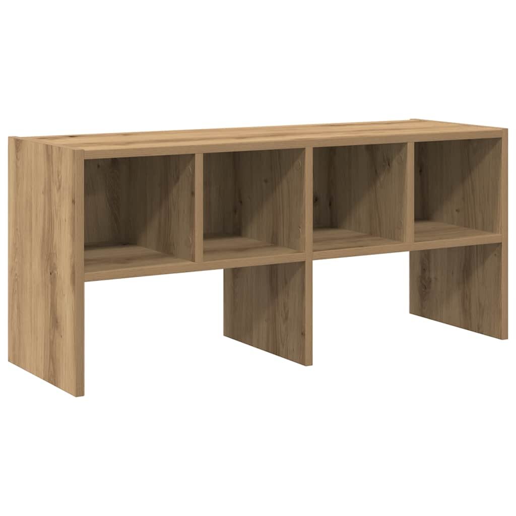 vidaXL Regál na topánky stohovateľné dub artisan 895x30x40 cm