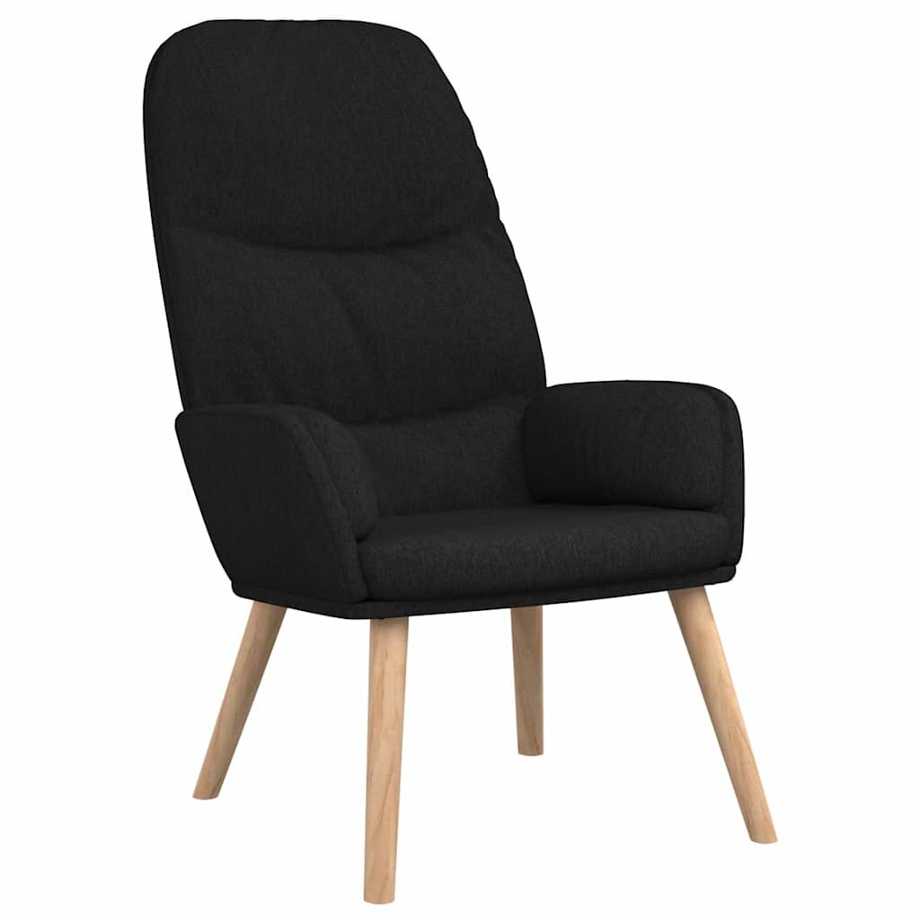 vidaXL Relaxačné kreslo čierne látkové