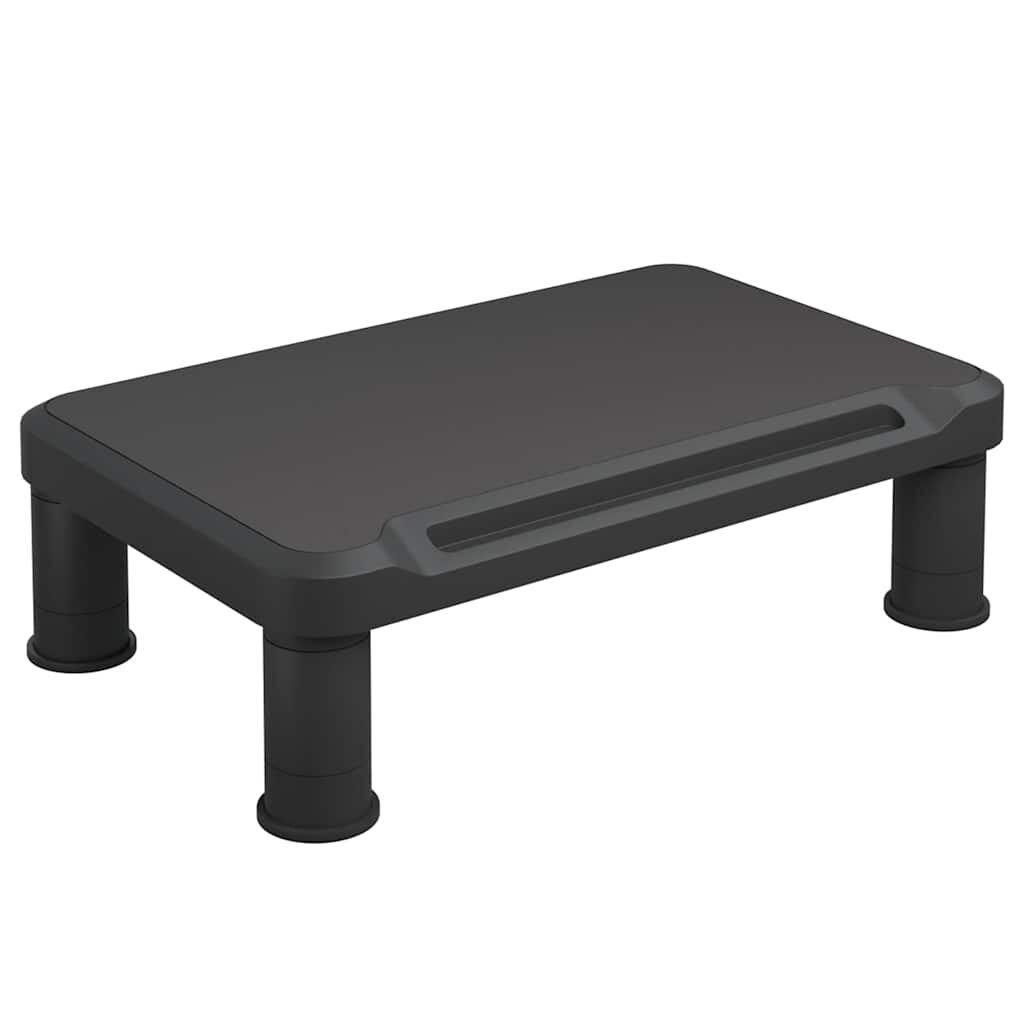 vidaXL Rohový stojan na monitor čierny 38x24x105 cm