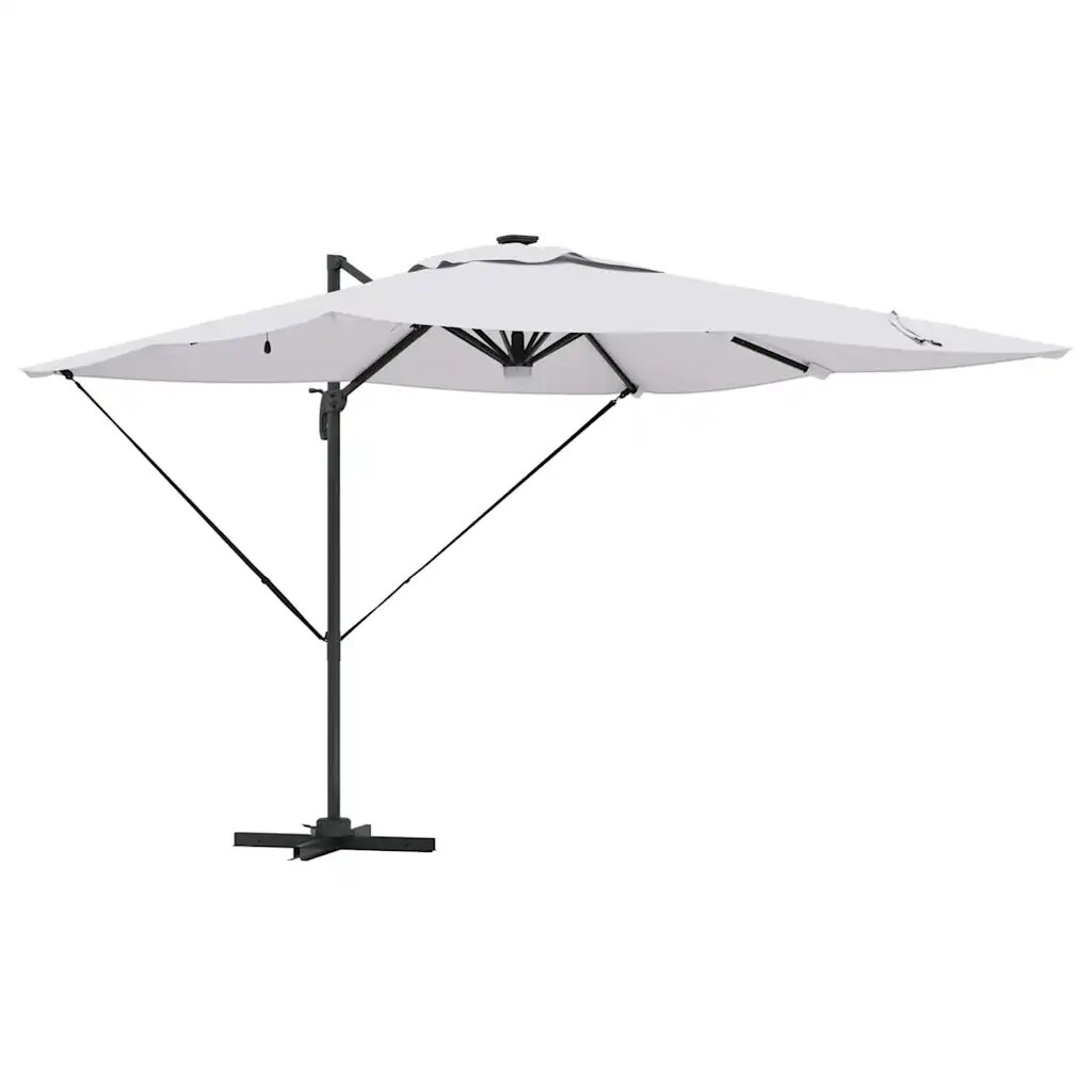 vidaXL Roma Parasol Béžová 286 x 284 x 270 cm Hliník a polyester