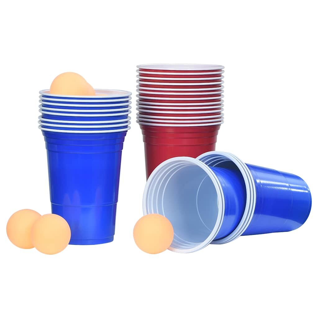 vidaXL Sada na beer pong 05 l plast