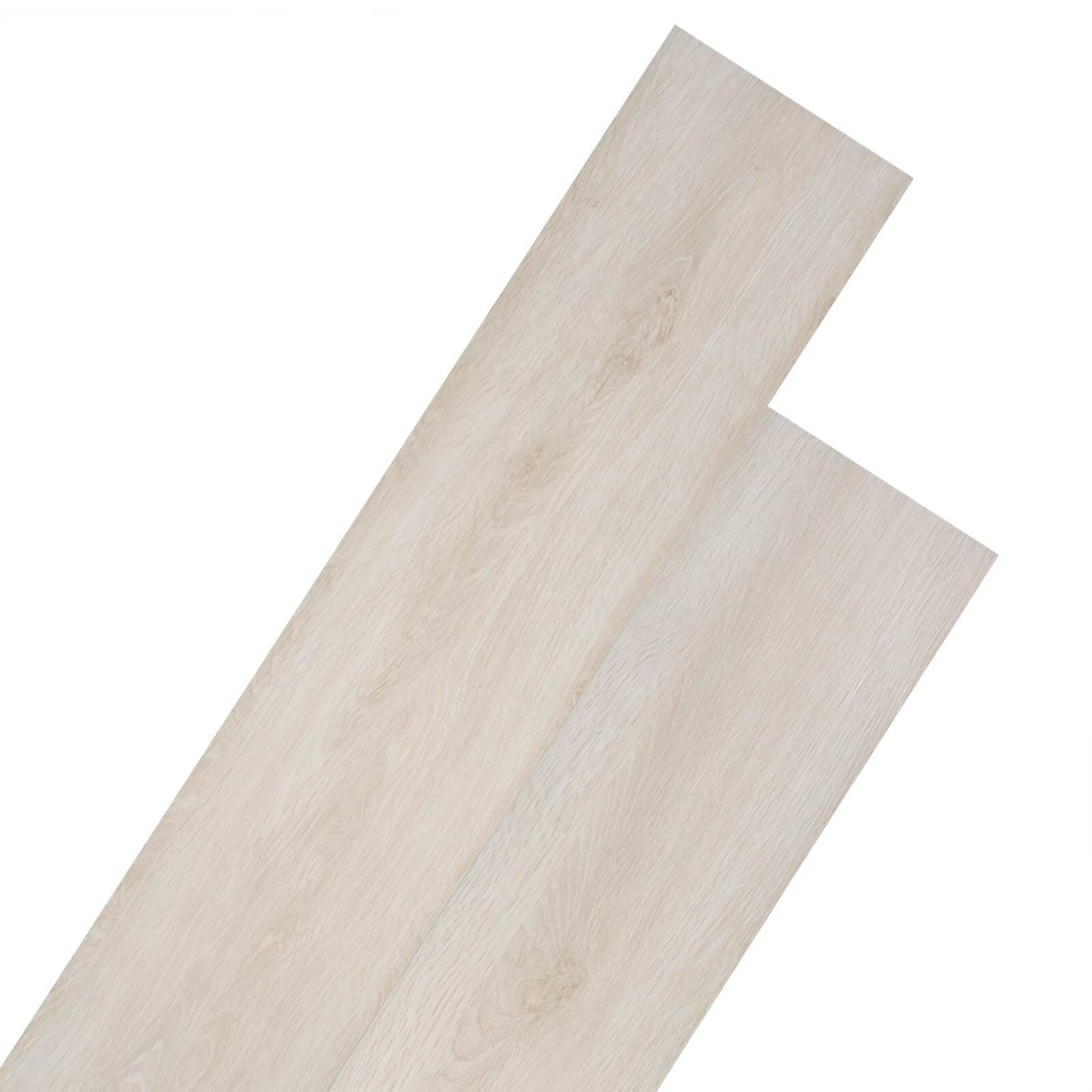 vidaXL Samolepiace PVC podlahové dosky Biely klasický dub 305 x 61 cm