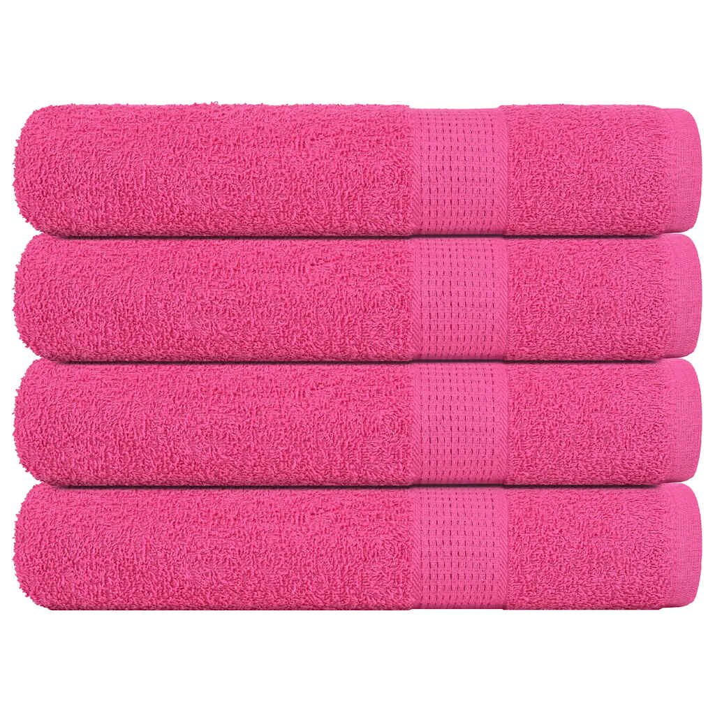 vidaXL Saunové osušky FROGN 4 ks ružové 80x200 cm 360 g/m²
