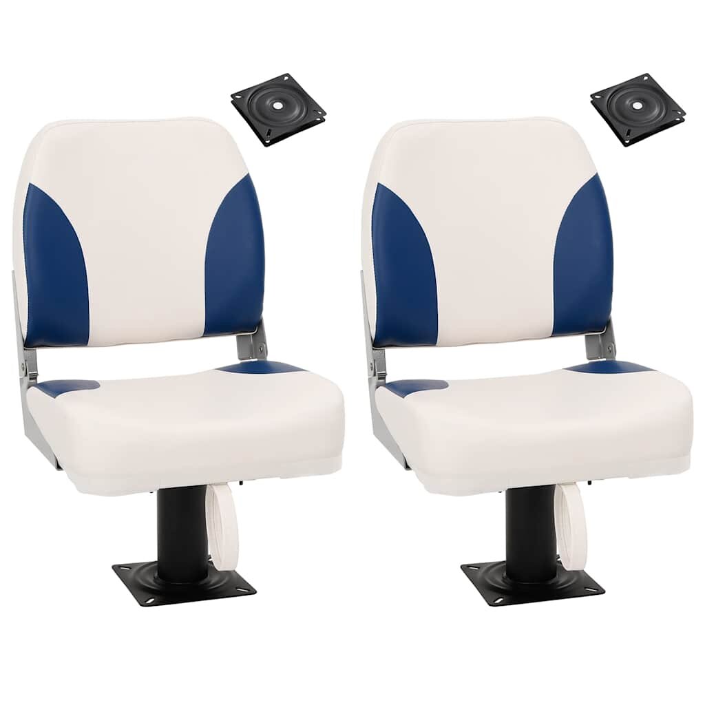 vidaXL Sedadlá do člna 2 ks s podstavcom otočné o 360°