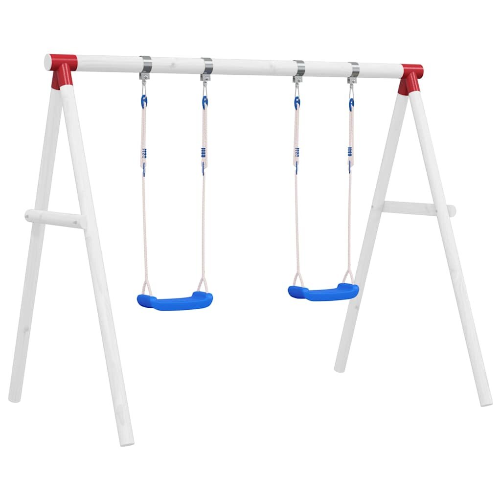 vidaXL Sedadlá na hojdačku s lanami 2 ks modré 38x16 cm polyetylén