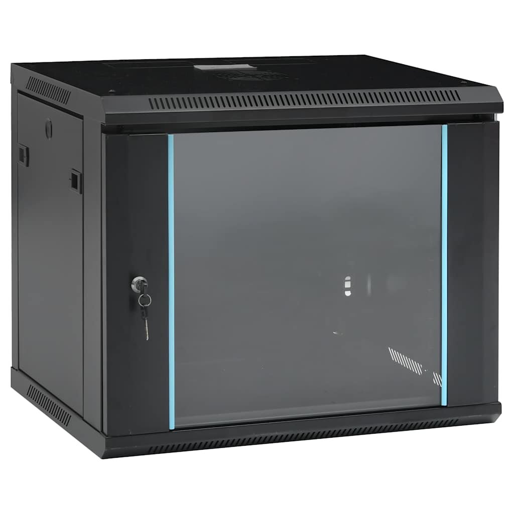 vidaXL Serverové skrine s úložiskom Black 600 x 450 x 510 mm Oceľ