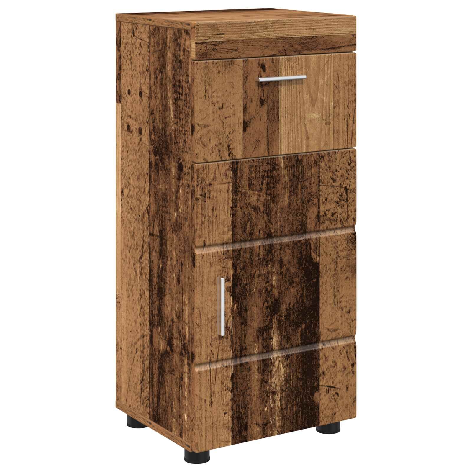 vidaXL Set kabinetov do kúpeľne TULUM Staré drevo 37 x 315 x 82 cm