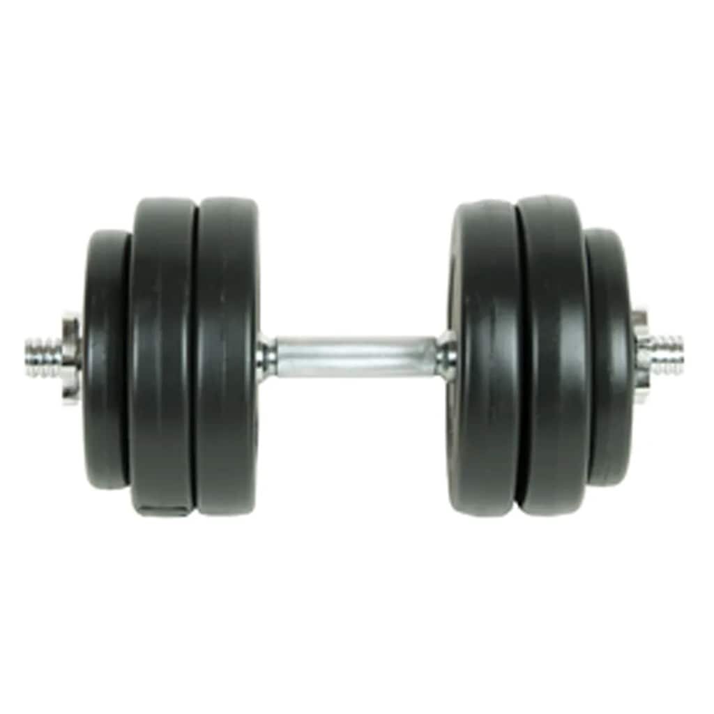 vidaXL Set nakladacia činka 15kg