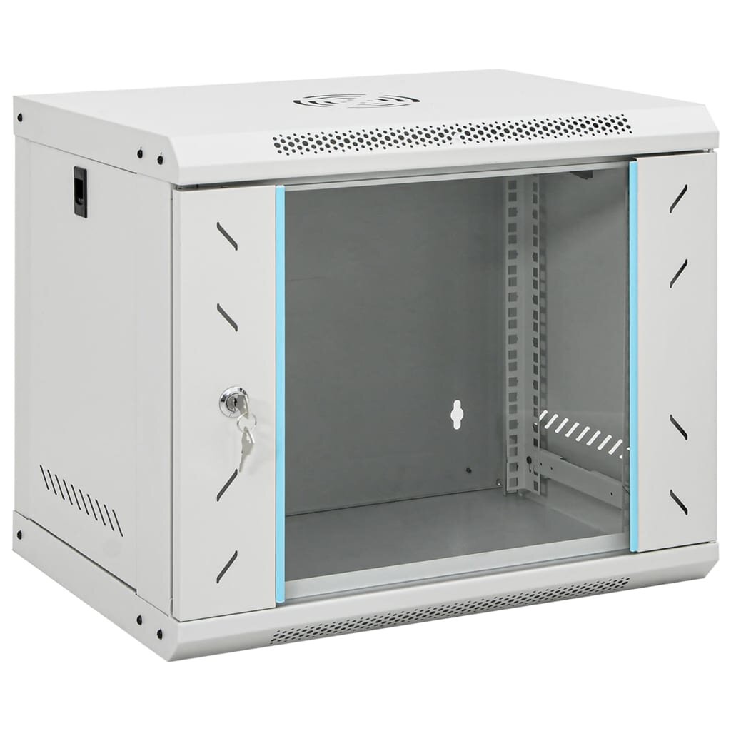 vidaXL Sieťový kabinet s úložiskom Grey 530 x 400 x 450 mm Oceľ