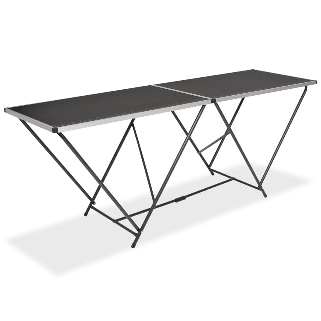 vidaXL Skladací tapetovací stôl MDF a hliník 200x60x78 cm