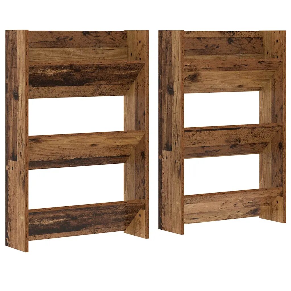 vidaXL Skriňa na topánky 2 ks 60 x 18 x 90 cm Kompozitné drevo