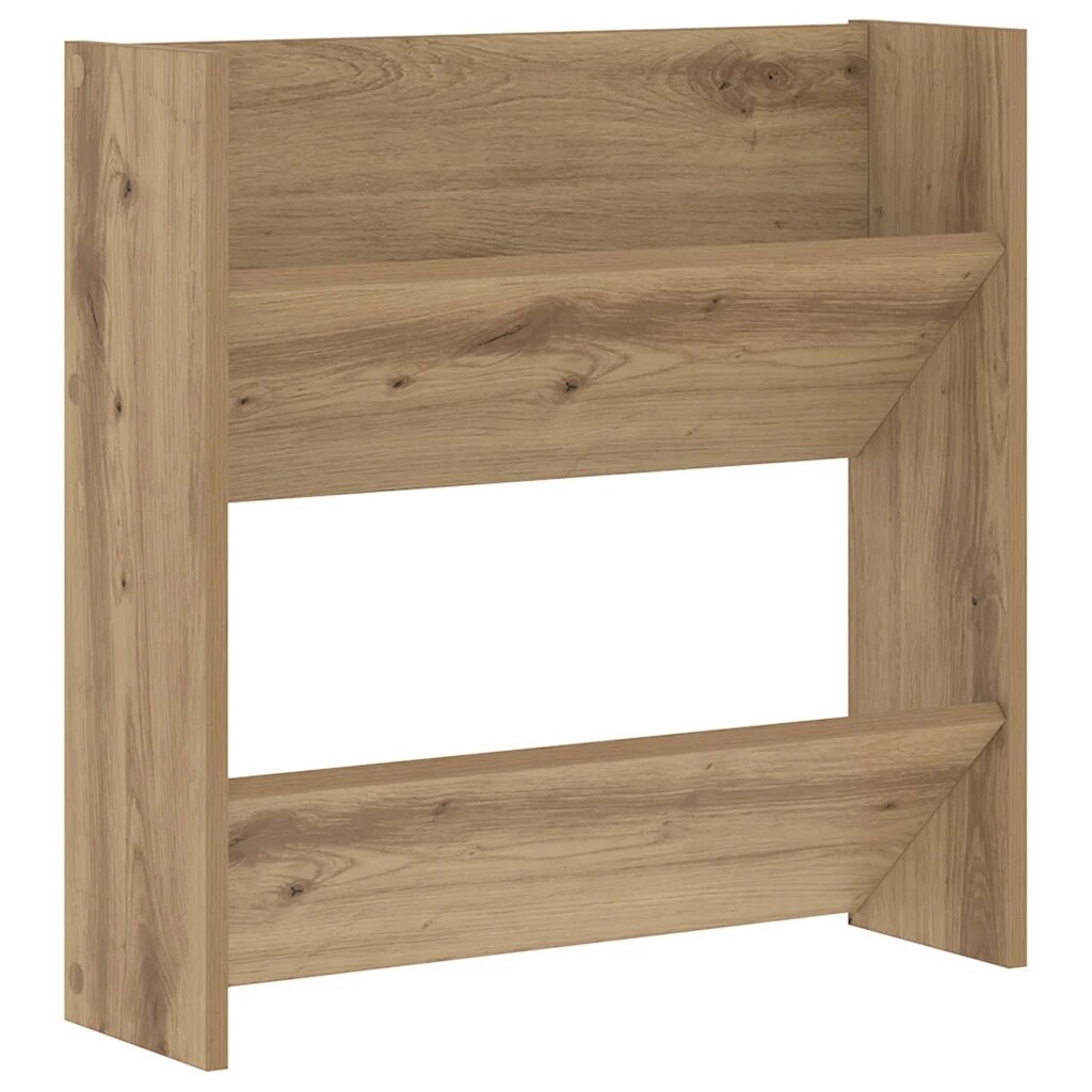 vidaXL Skriňa na topánky 60 x 18 x 60 cm Kompozitné drevo Dub artisan