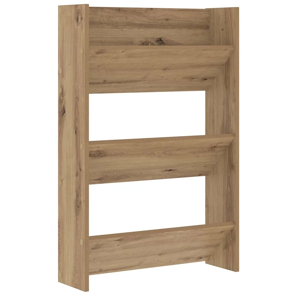 vidaXL Skriňa na topánky 60 x 18 x 90 cm Kompozitné drevo Dub artisan