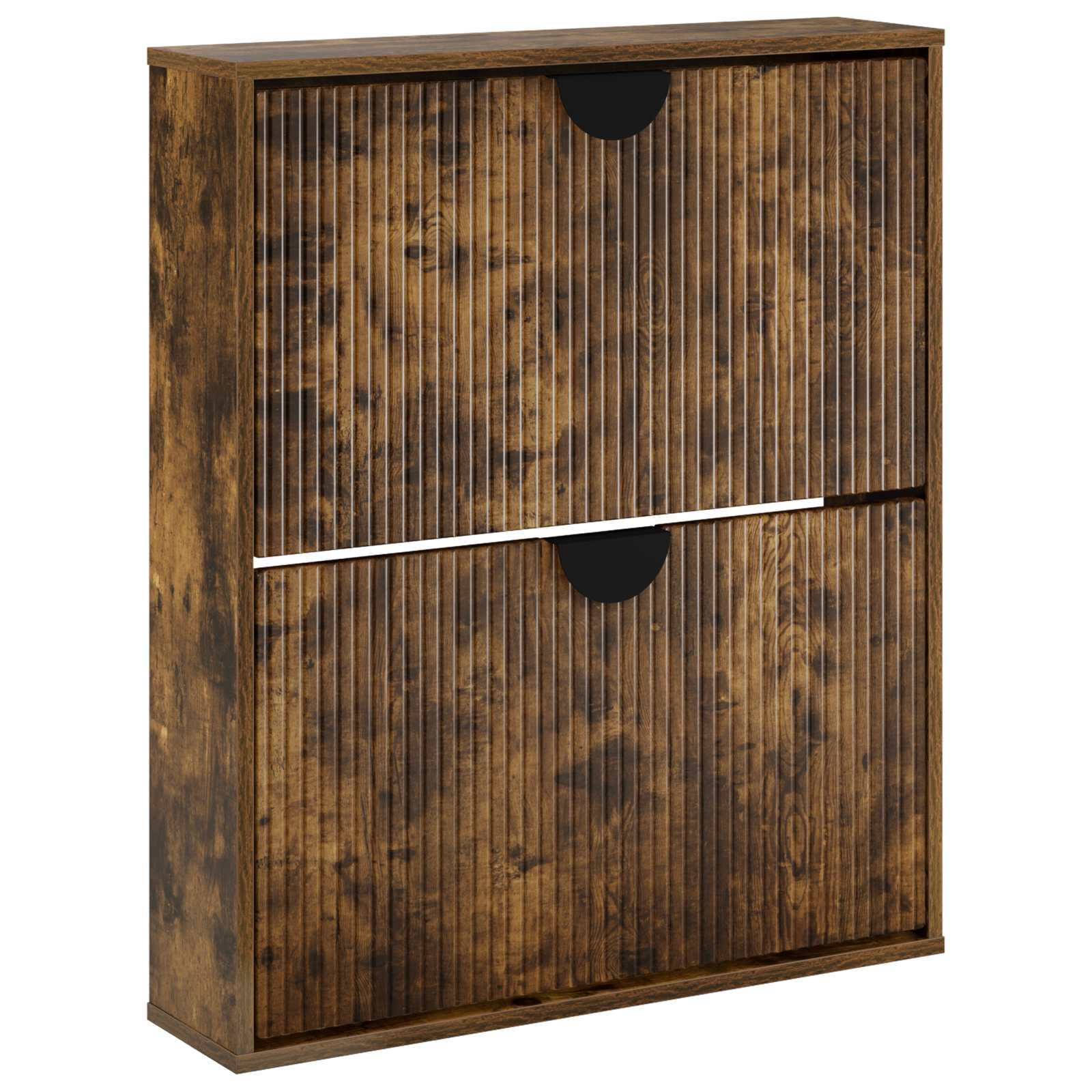 vidaXL Skriňa na topánky VENRAY 70 x 17 x 82 cm Kompozitné drevo