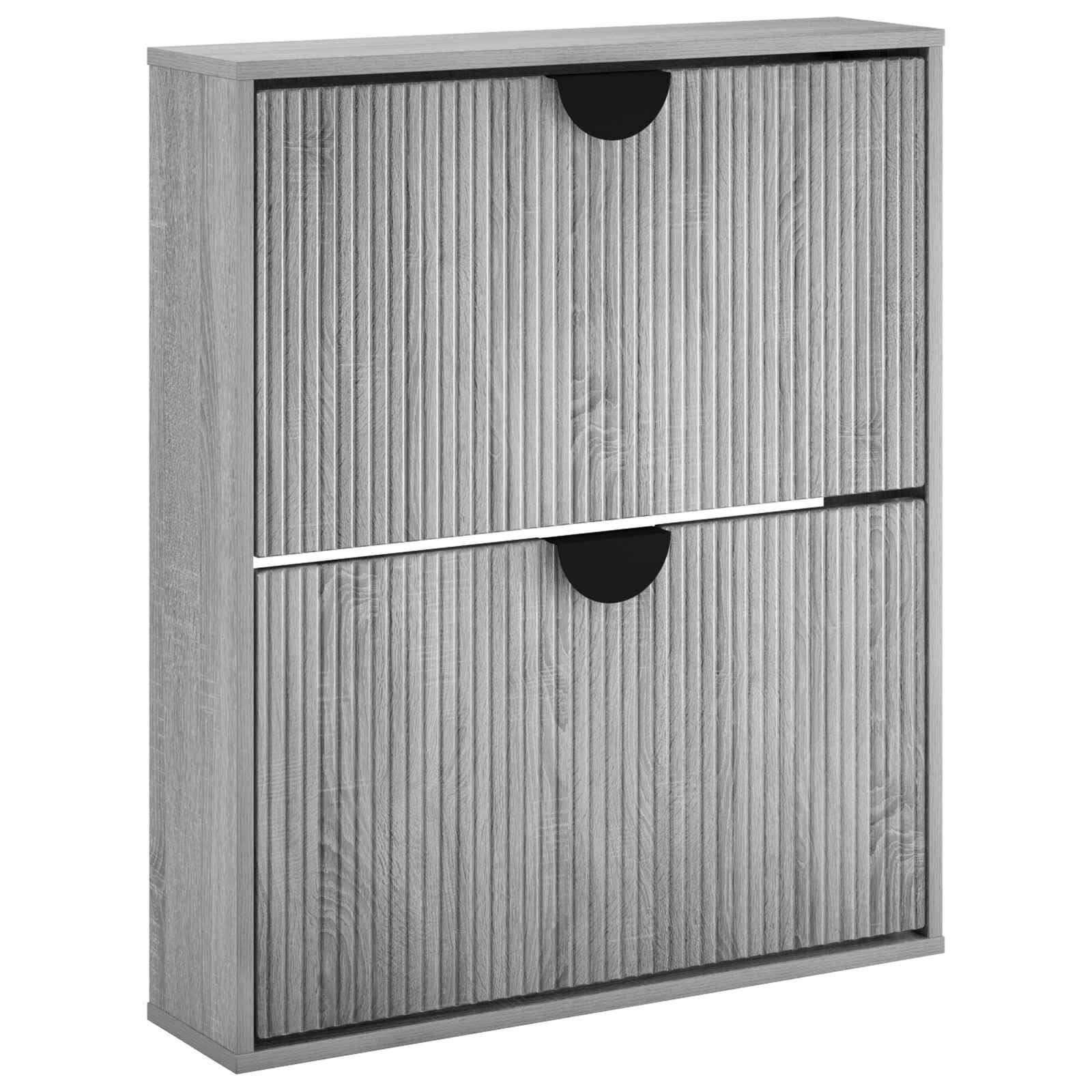 vidaXL Skriňa na topánky VENRAY 70 x 17 x 82 cm Kompozitné drevo