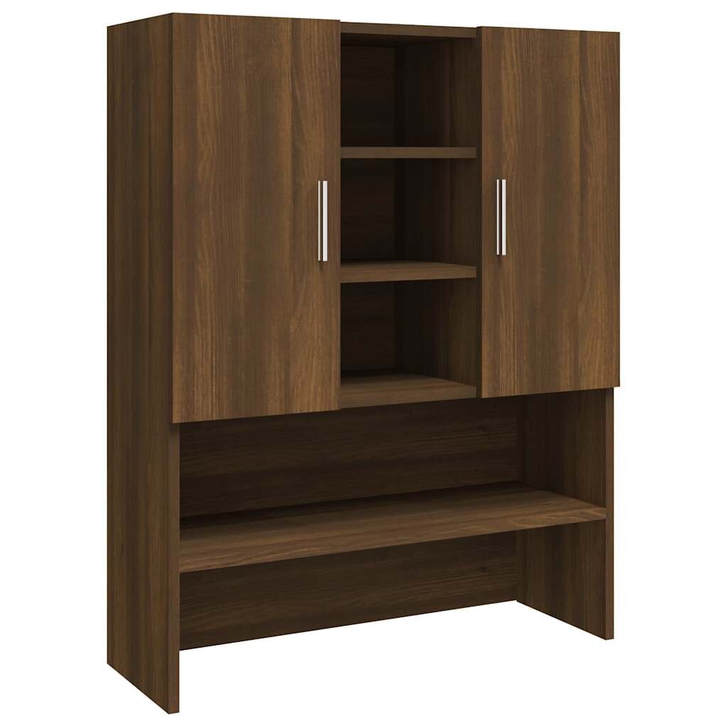 vidaXL Skrinka na práčku hnedý dub 705x255x90 cm