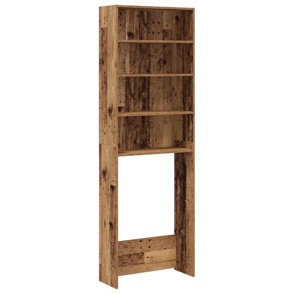 vidaXL Skrinka na práčku Old Wood 64x24x190 cm
