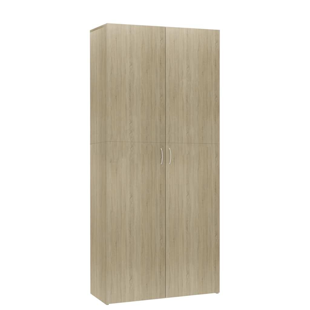 vidaXL Skrinka na topánky dub donoma 80x355x180 cm kompozitné drevo