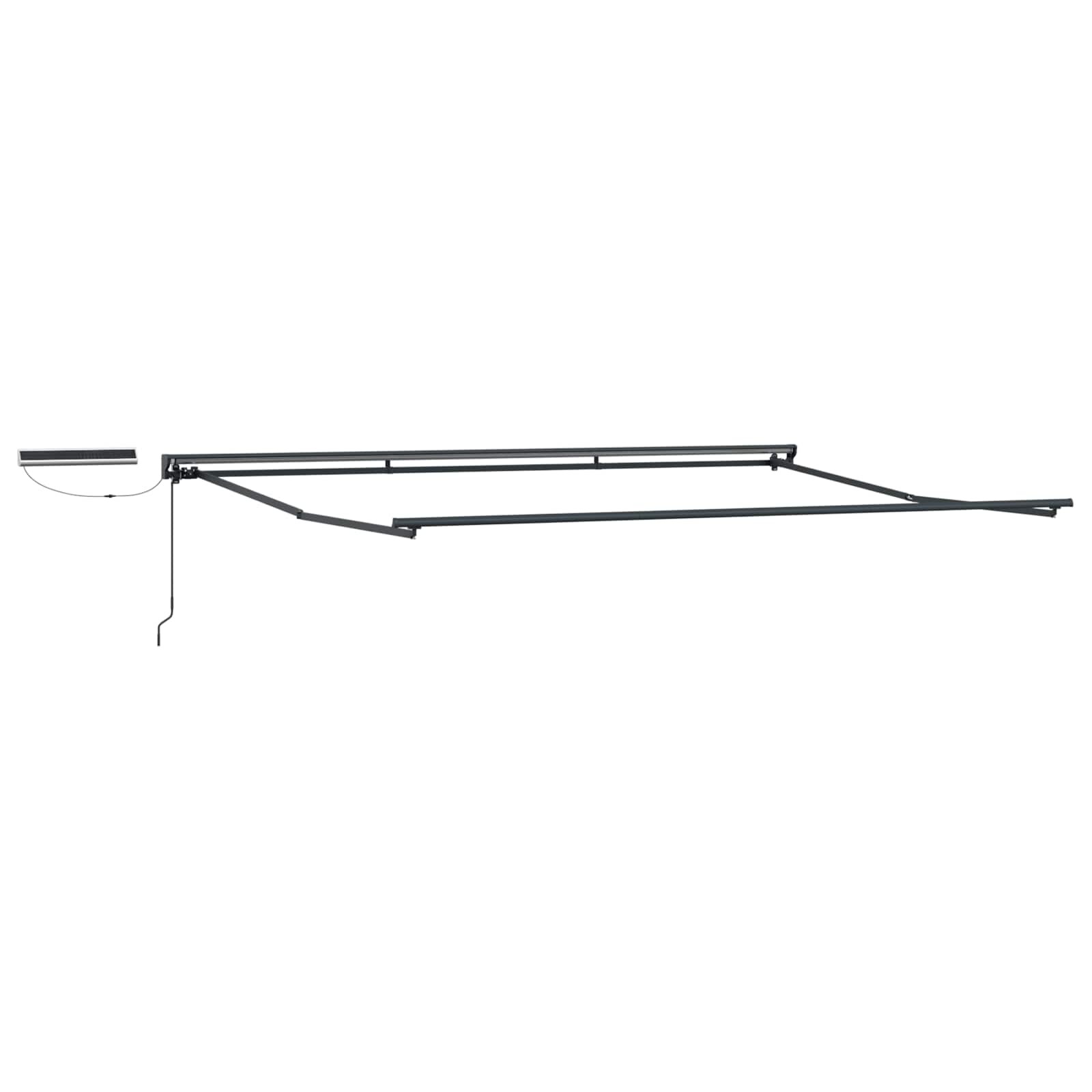 vidaXL Solar Electric Awning Frame 4 x 2 m Antracitová