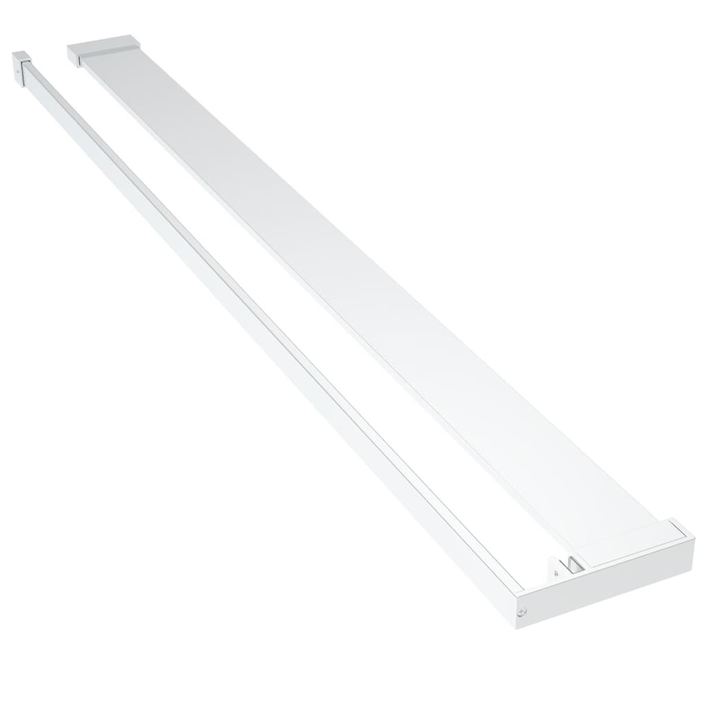 vidaXL Sprchová polica pre sprchovú stenu čierna 100 cm hliník