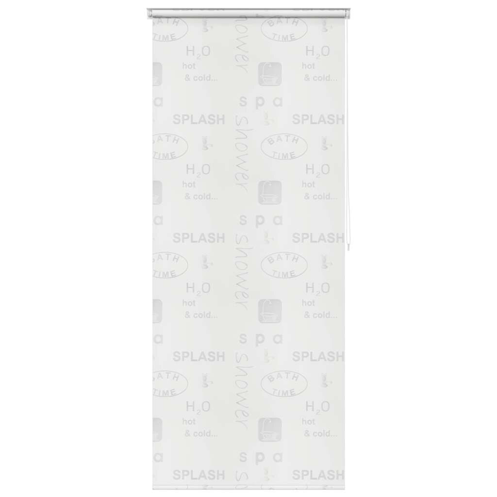 vidaXL Sprchová roleta 120x240 cm vzor so slovami