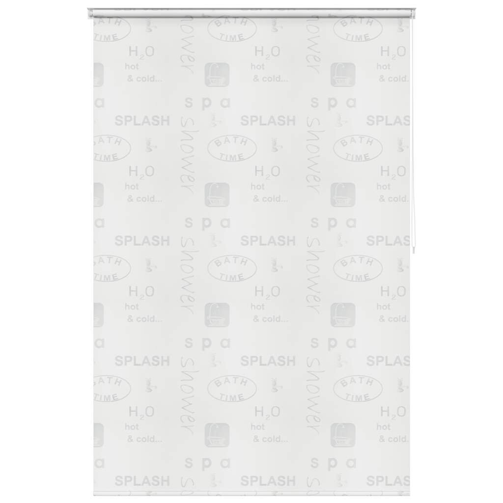 vidaXL Sprchová roleta 140x240 cm vzor slov