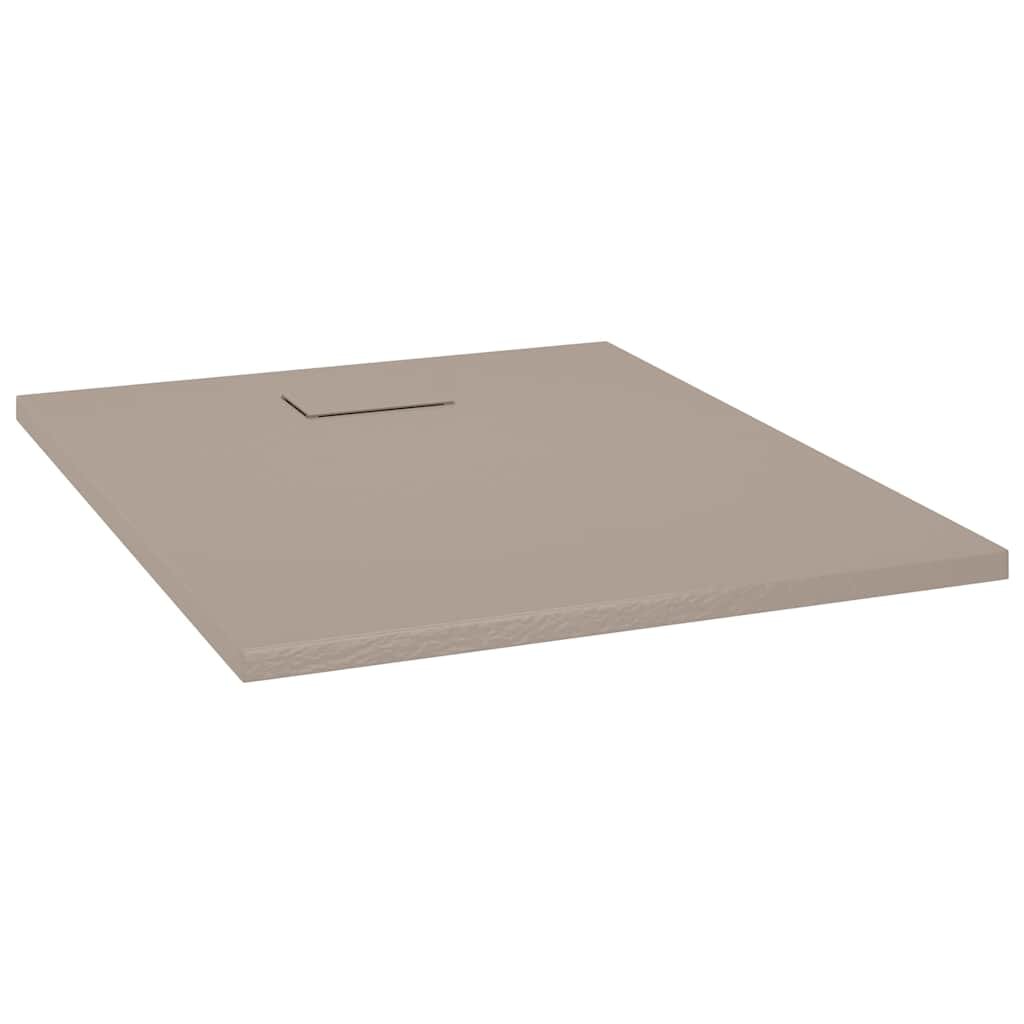vidaXL Sprchová vanička SMC hnedá 100x80 cm