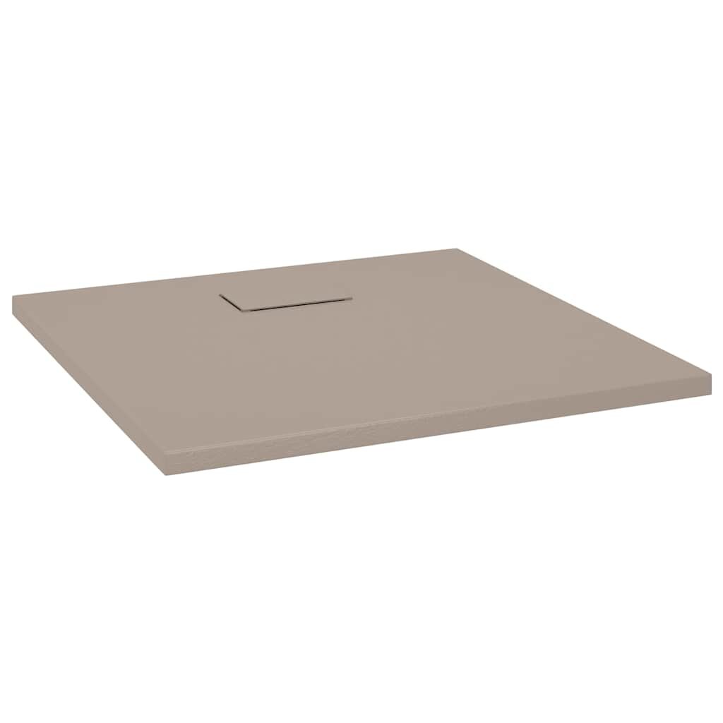 vidaXL Sprchová vanička SMC hnedá 90x90 cm