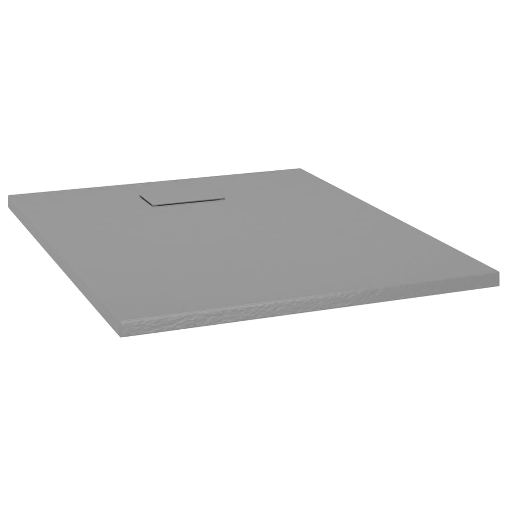 vidaXL Sprchová vanička SMC sivá 100x80 cm