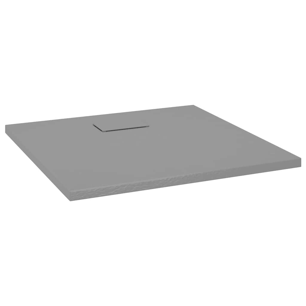 vidaXL Sprchová vanička SMC sivá 90x90 cm