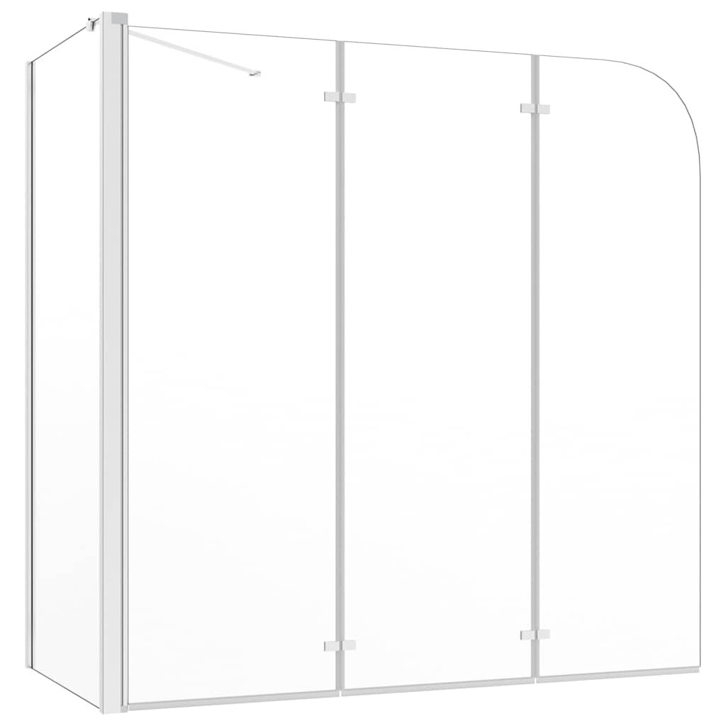vidaXL Sprchová zástena 120x69x130 cm tvrdené sklo priehľadná