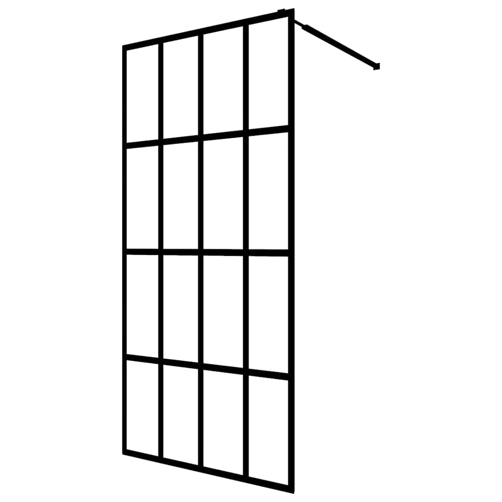 vidaXL Sprchová zástena walk-in priehľadné tvrdené sklo 140x195 cm
