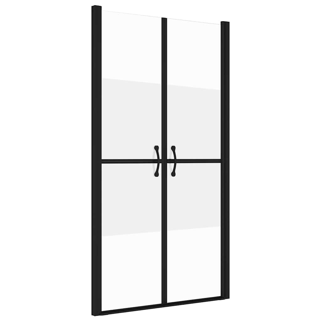 vidaXL Sprchové dvere polo-mliečne ESG (73-76)x190 cm