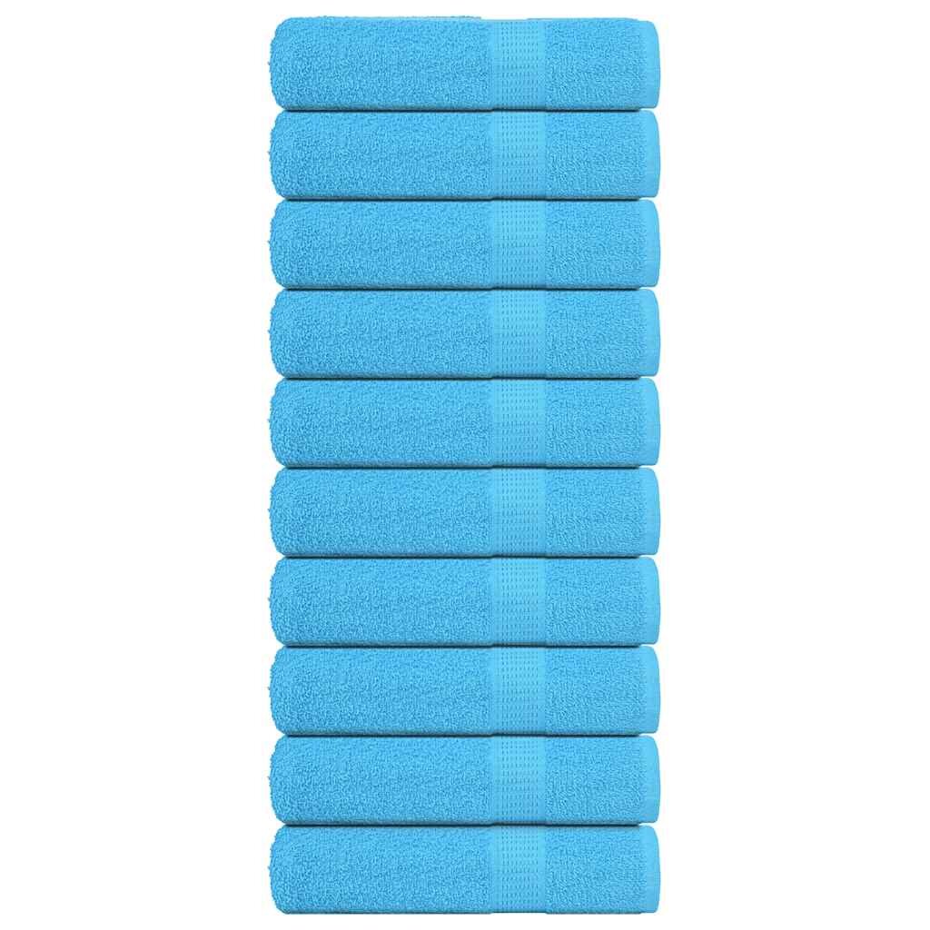 vidaXL Sprchové osušky FROGN 10 ks tyrkysové 70x140 cm 360 g/m²