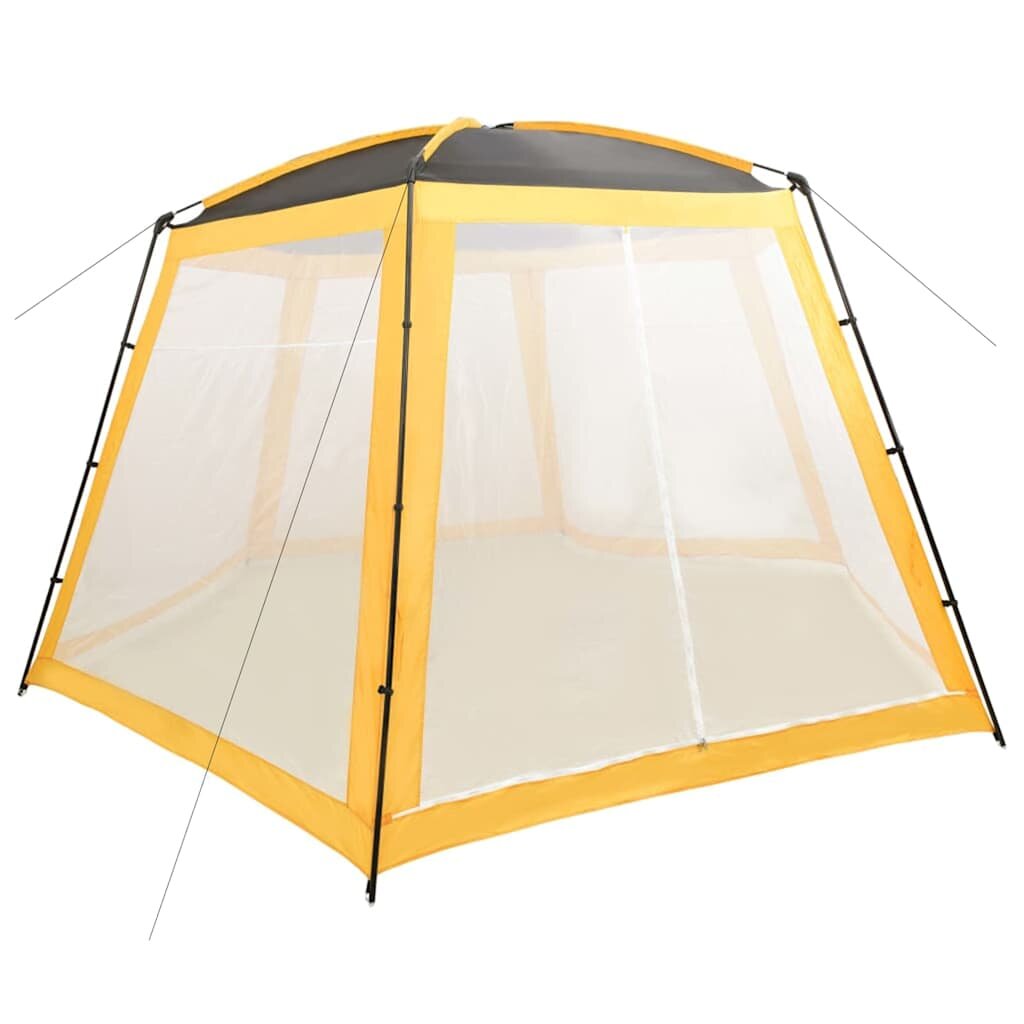 vidaXL Stan na bazén látka 500x433x250 cm žltý