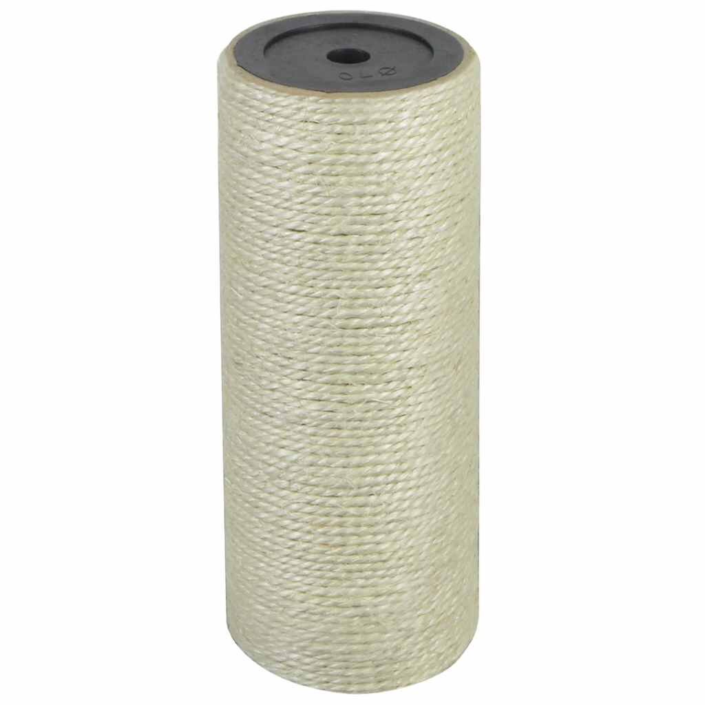 vidaXL Stĺpik na škrabanie pre mačky 8x20 cm 10 mm béžový