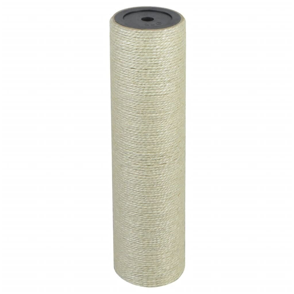 vidaXL Stĺpik na škrabanie pre mačky 8x30 cm 10 mm béžový