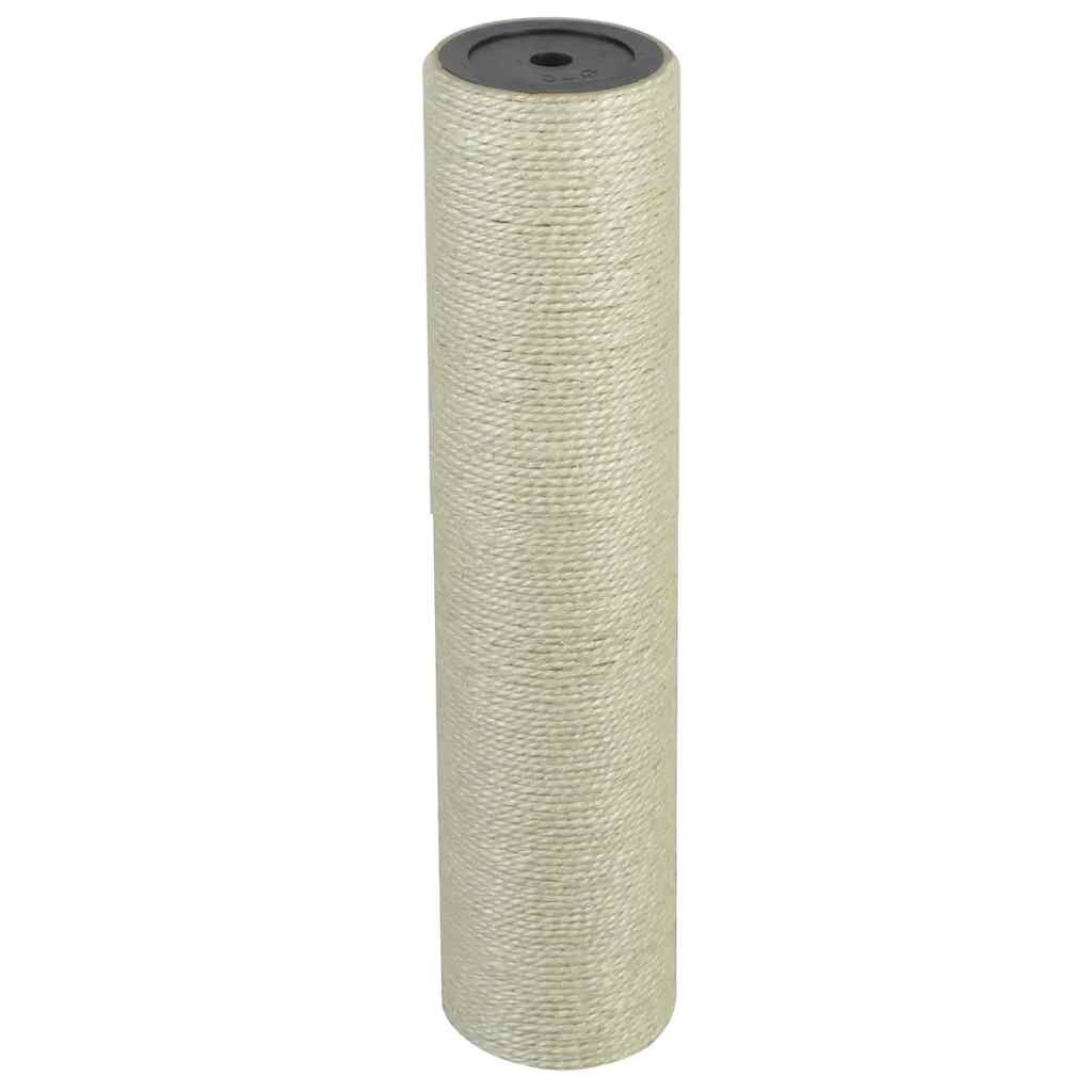 vidaXL Stĺpik na škrabanie pre mačky 8x35 cm 10 mm béžový
