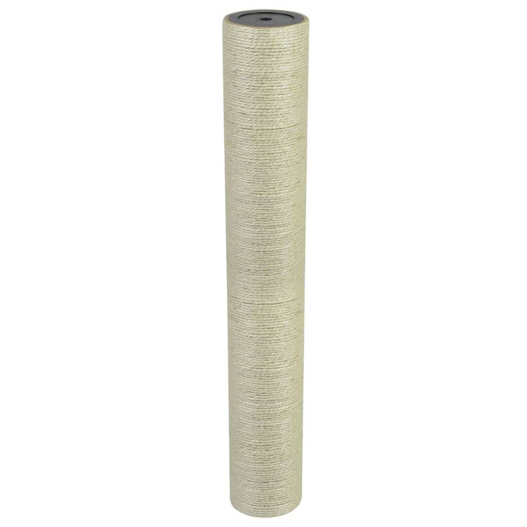 vidaXL Stĺpik na škrabanie pre mačky 8x55 cm 8 mm béžový