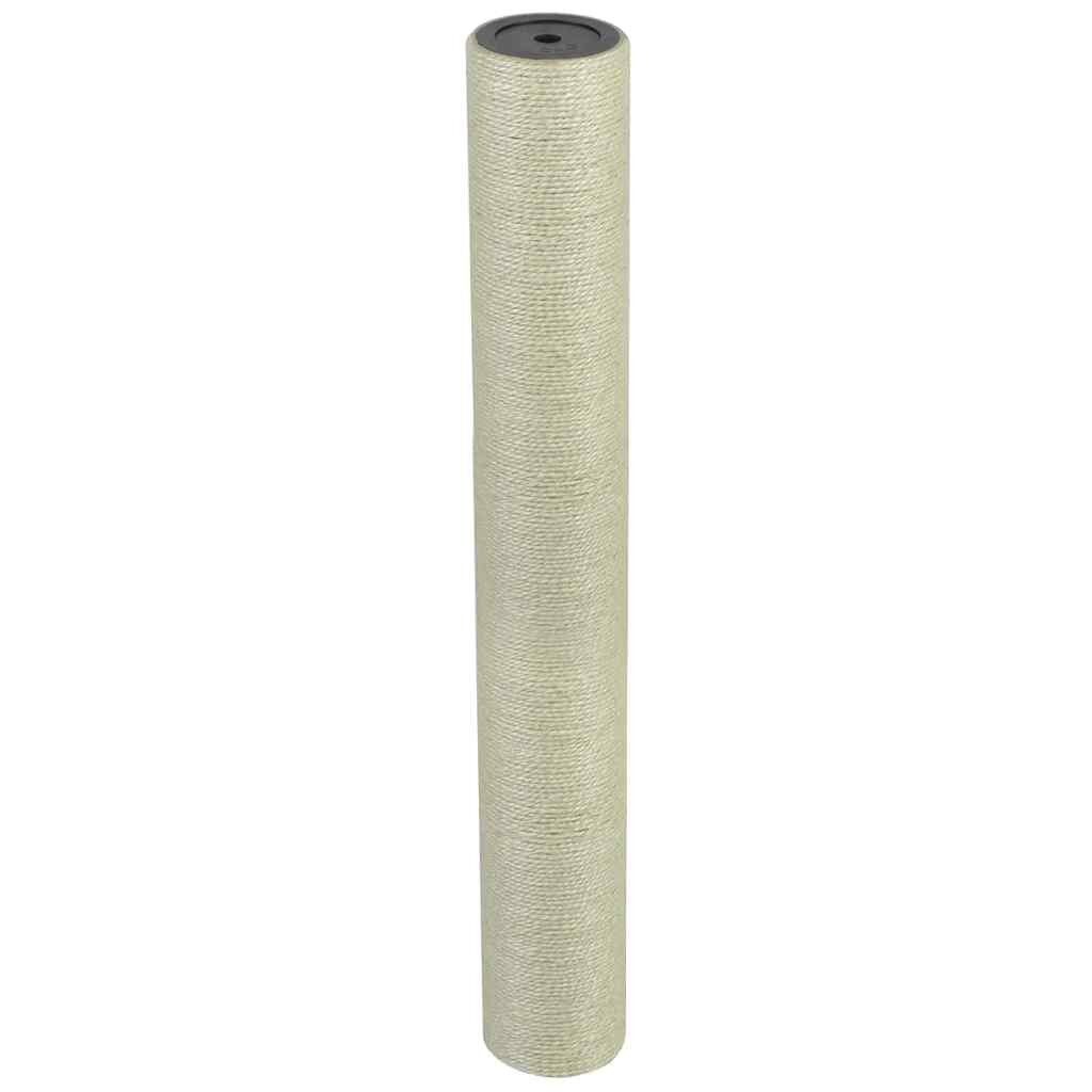 vidaXL Stĺpik na škrabanie pre mačky 8x60 cm 10 mm béžový