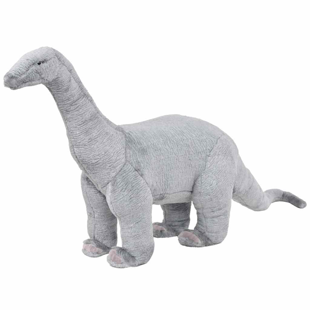 vidaXL Stojaca plyšová hračka dinosaurus Brachiosaurus zelený XXL