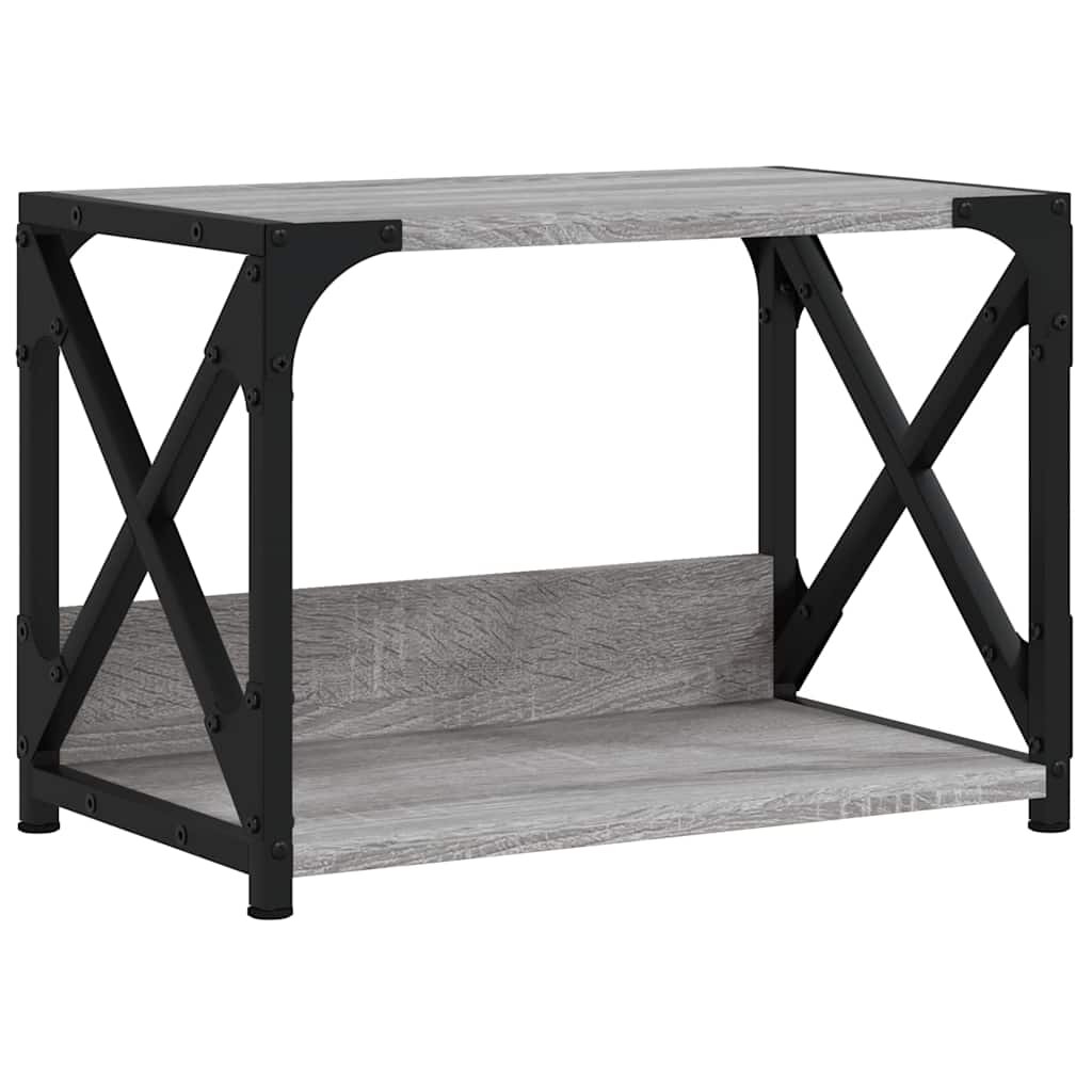 vidaXL Stojan na tlačiareň 2-posch. sivý sonoma 44x26x315cm kom.drevo