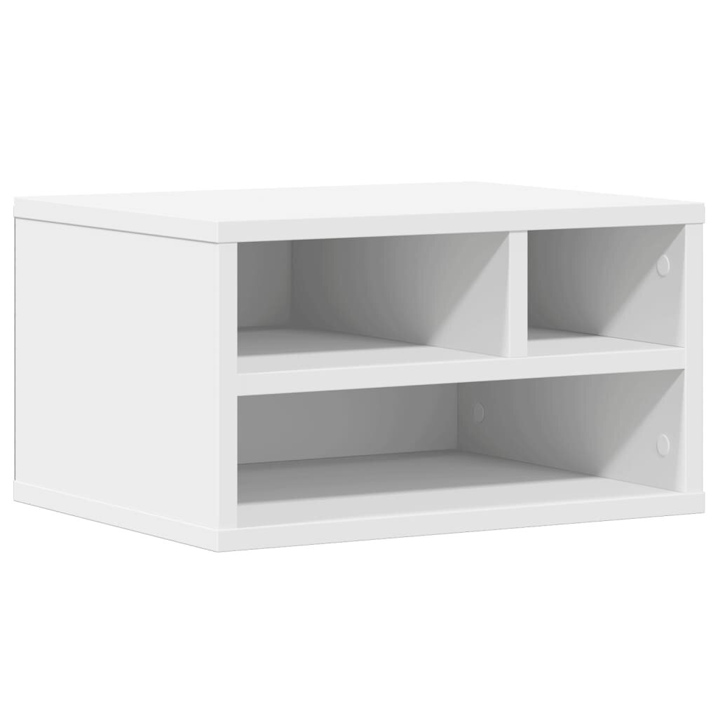 vidaXL Stojan na tlačiareň biely 40x32x225 cm kompozitné drevo