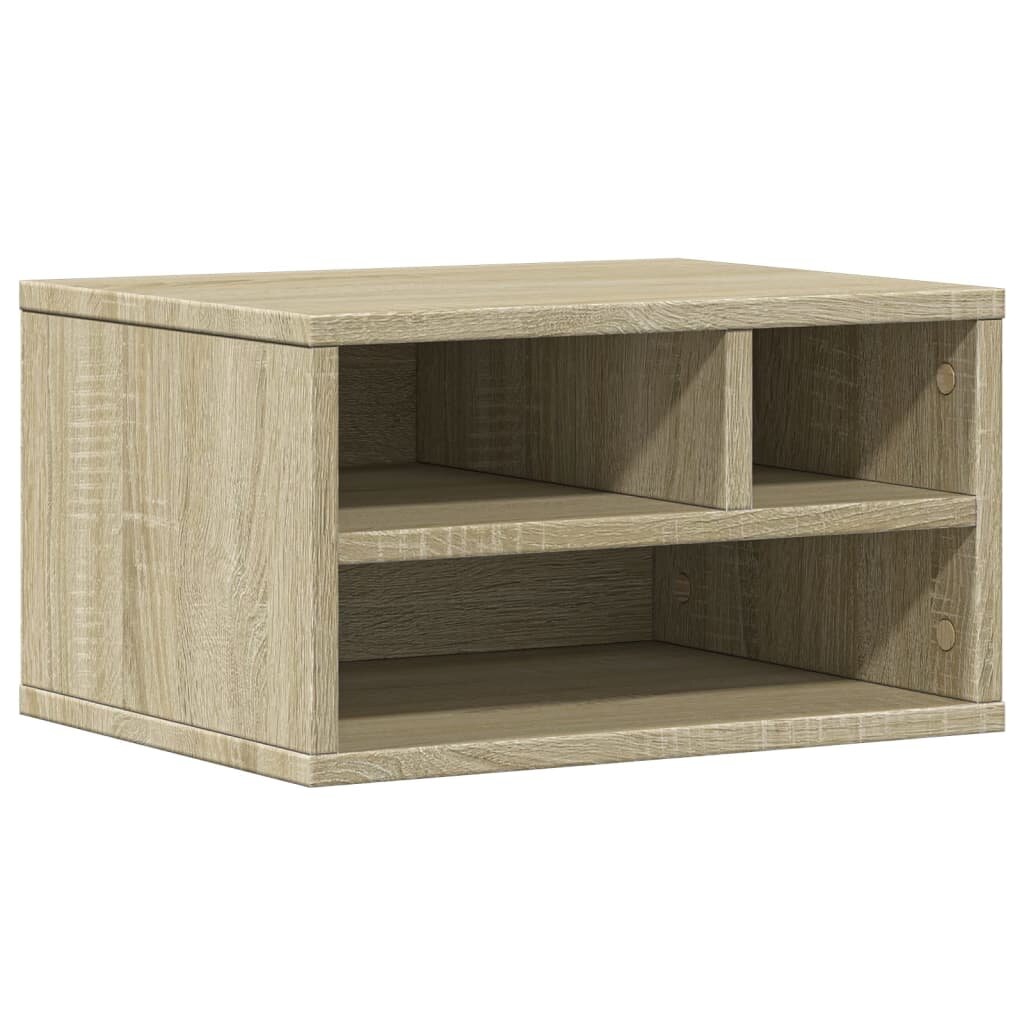 vidaXL Stojan na tlačiareň dub sonoma 40x32x225 cm kompozitné drevo