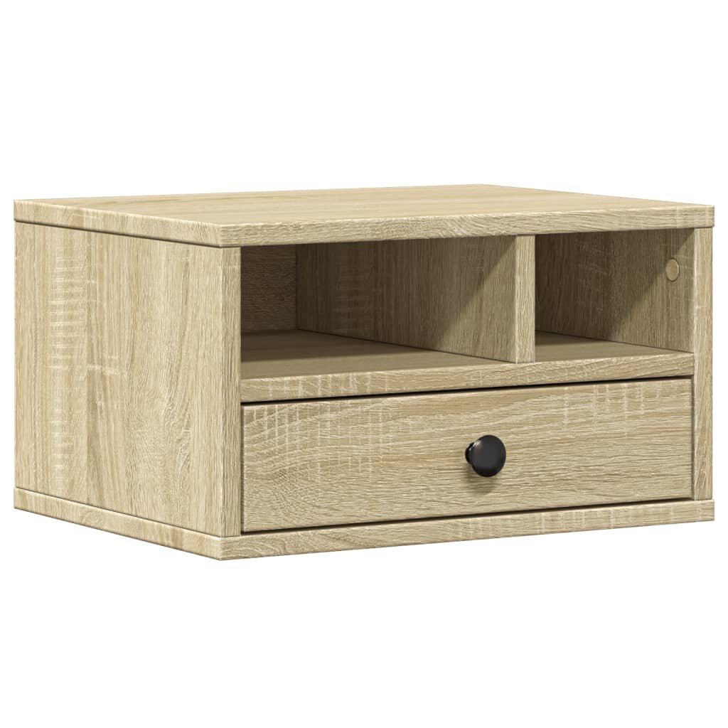 vidaXL Stojan na tlačiareň dub sonoma 40x32x225 cm kompozitné drevo