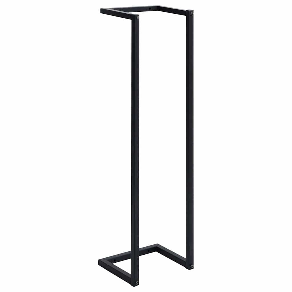 vidaXL Stojan na uteráky čierny 25x20x95 cm železný