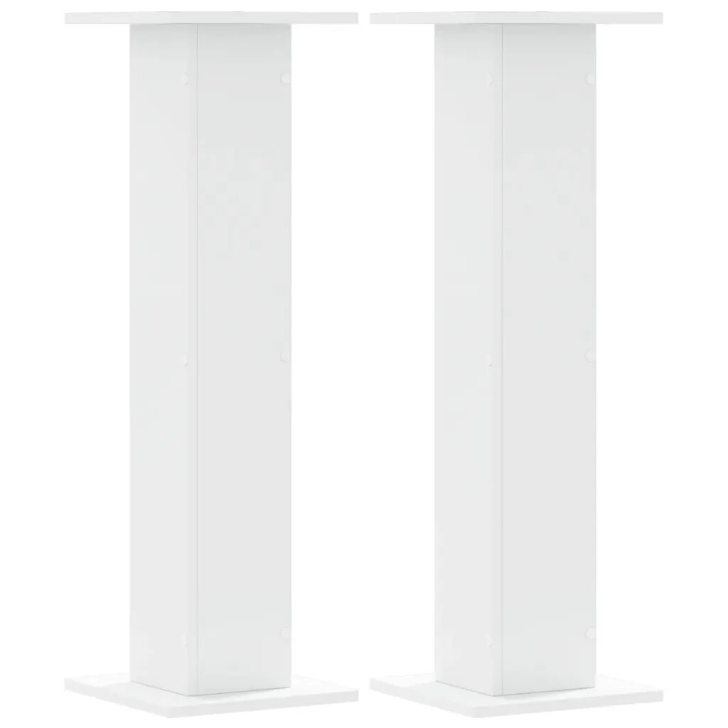 vidaXL Stojany na reproduktor 2 ks biele 30x30x95 cm kompozitné drevo