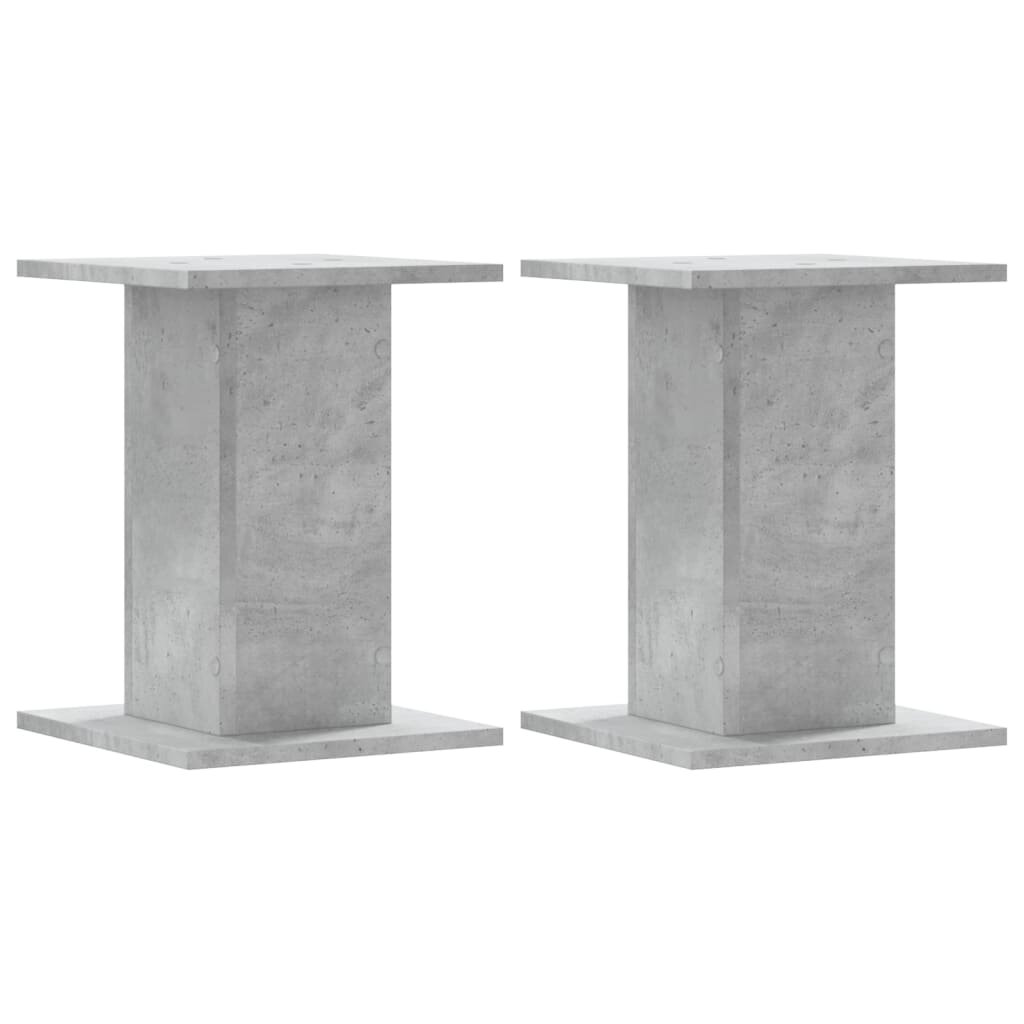 vidaXL Stojany na reproduktor 2ks betónové 30x30x40cm kompozitné drevo